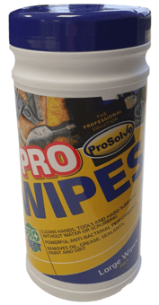 picture of Prosolve ProWipe - Large Industrial Grade Cleaning Wipes Tub of 100 Wipes - [PV-PWT]