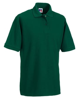 picture of Russell Hardwearing Unisex Polo Shirt - Bottle Green - BT-599M-BG