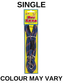 picture of Pets Play Dog Lead 1m Assorted Colours - [PD-PAP1001-48] - (DISC-X)
