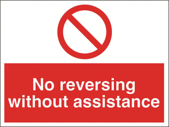 picture of No Reversing Sign - 600 x 450Hmm - Rigid Plastic [AS-PR161-RP]