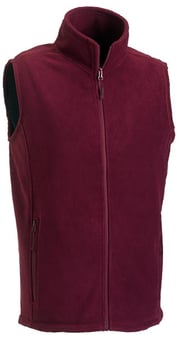 picture of Russell Mens Outdoor Fleece Gilet - Burgundy Red - BT-8720M-BDY