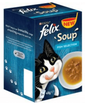 picture of Felix Soup Fish Selection Wet Cat Food 6 Pack 48g - [BSP-590716]