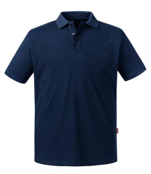picture of Russell Men's Organic Polo -  French Navy Blue - BT-R508M-FNVY - (DISC-R)