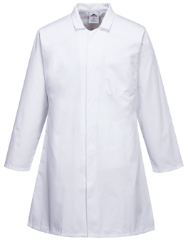 Picture of Portwest 2206 Men's Food Coat Three Pockets White - PW-2206WHR