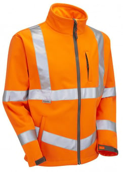 picture of LEO Orange Hi-Vis - Softshell Jacket Class 3 - LE-SJ01-O - (LP)