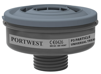 picture of Portwest P946 - P3 Particle Filter Universal Thread Black - [PW-P946BKR]