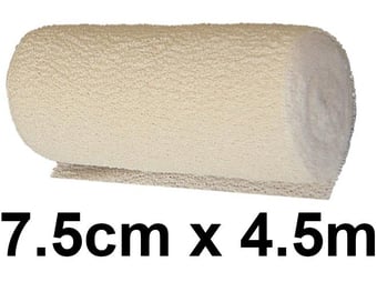 picture of Crepe Bandages - 100% Cotton - 7.5cm x 4.5m Individually Wrapped - [SA-D3981] - (DISC-R)