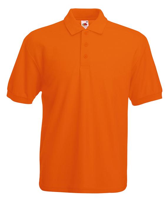 picture of Fruit of The Loom Men's Polycotton Poloshirt - Orange - BT-63402-ORA