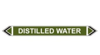 Picture of Flow Marker - Distilled Water - Green - Pack of 5 - [CI-13424]