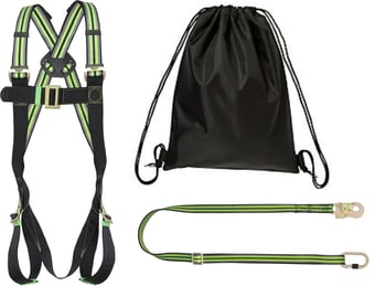 Picture of Kratos Single Point Restraint Kit c/w 2m Adjustable Webbing Lanyard - [KR-FAKIT21]