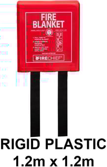 picture of Firechief K100 1.2m x 1.2m Fire Blanket in Moulded Plastic Rigid Case - [HS-BPR2/K100-P] - (LP)
