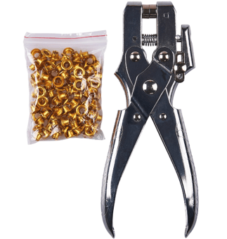 picture of Amtech Heavy Duty Eyelet Plier with 100 Eyelets - [DK-B2550]