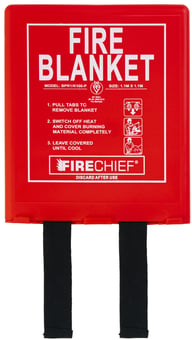 Picture of Firechief K100 1.1m x 1.1m Fire Blanket in Moulded Plastic Rigid Case - [HS-BPR1/K100-P]