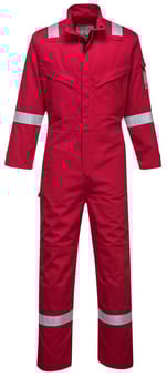Picture of Portwest Bizflame Ultra Coverall - Red - Regular Leg - PW-FR93RER - (DISC-R)