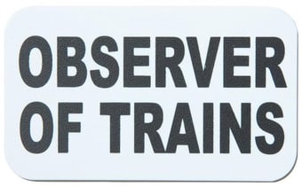 Picture of Observer of Trains Insert Card for Professional Armbands - [IH-AB-OOT] - (HP)