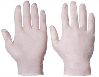 Picture of Supertouch Natural Industrial Powdered Latex Gloves - Box of 50 Pairs - ST-10501 - (DISC-R)