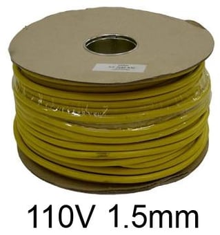 Picture of 100 Metre Drum of 1.5mm 110V Yellow Arctic Grade Cable -  [HC-AC15115]