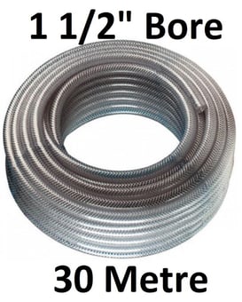 picture of PVC Reinforced Hose - 1.1/2" Bore x 30m - [HP-RP38/48HQCLR30M]