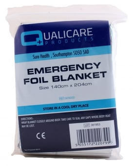 picture of Qualicare Foil Blanket - 140cm x 204cm - [SHB-QZ9200]