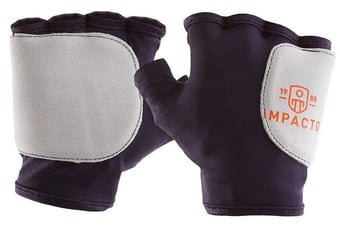 picture of Impacto 503-10 Palm/Side Protection Fingerless Nylon Glove - Pair - IM-503-10