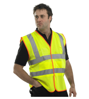 picture of Beeswift Hi-Vis Saturn Yellow Vest - [BE-BS061] - (DISC-W)