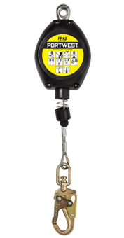 picture of Portwest FP42 - 6M Retractable Fall Arrest Block Black - [PW-FP42BKR]