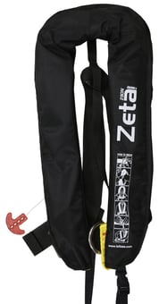 picture of Lalizas Zeta 290N ISO Inflatable Lifejacket - Auto w/D-ring & Crotch Strap - Adult - Black - [LZ-72399] - (LP)