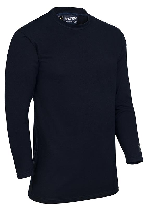 picture of ProGarm - ARC Long Sleeved Navy T-Shirt - Conforms to EN ISO 11612:2015 A1 B1 C1 EN 1149-5:2008 and IEC 61482-2:2009 Class 1 4kA - PG-5430