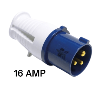 picture of 16 Amp 240V Industrial IP44 Rated Plug - [HC-16AP240]