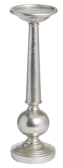 Picture of Hill Interiors Antique Silver Small Column Candle Stand - [PRMH-HI-21296]