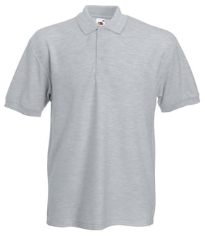 Picture of Fruit Of The Loom Heavyweight Piqué Polo - Heather Grey - BT-63204-HGR