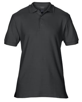 Picture of Gildan 85800 Premium Cotton Adult Double Piqué Polo - BT-85800-BLACK