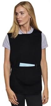 picture of Absolute Apparel Ladies Pocket Tabard - PolyCotton Black - AP-AA708BLA