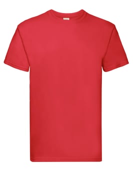 picture of Fruit Of The Loom Men's Red Super Premium T-Shirt - BT-61044-RED