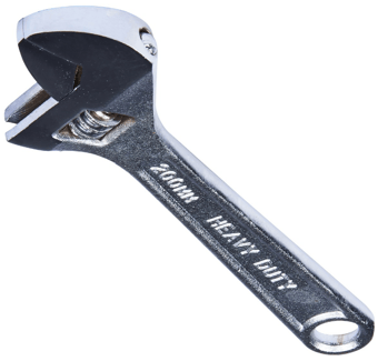 picture of Amtech 8 Inch Adjustable Wrench with 1 Inch Jaw Opening - [DK-C1900]