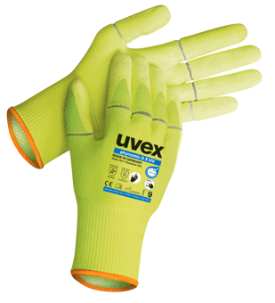 picture of Uvex Phynomic D X HV Cut Protection Glove - Hi-Vis Yellow - Pair - TU-60777 - (LP)