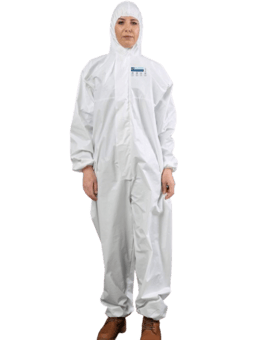 picture of BioBlocked Type 5B/6B Protective Suit - One Piece Hooded Design - [PG-ELEMENTOR-67] - (DISC-R)