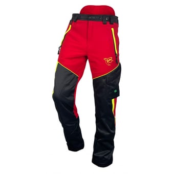 Picture of Francital Class 1 Booster Forestry Trousers - Regular 82cm - Red - SF-FI561