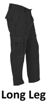 picture of Iconic Bullet Combat Trousers Men's - Black - Long Leg 33 Inch - BR-H821-L