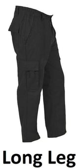 picture of Iconic Bullet Combat Trousers Men's - Black - Long Leg 33 Inch - BR-H821-L - (DISC-R)