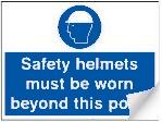 picture of Safety Helmets Sign - 600 x 450Hmm - Self Adhesive Vinyl - [AS-MA115-SAV]