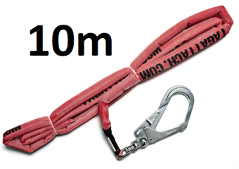 picture of TAGATTACH 25mm Grip Rope Tag Line c/w Steel Snap Hook 10mtr - [TAG-25GR10-SSH]