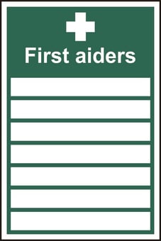 picture of Spectrum First aiders – SAV 200 x 300mm - SCXO-CI-14331