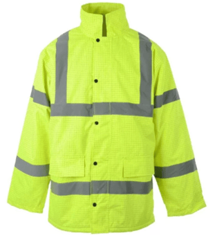 Picture of Flame Retardant Anti Static Yellow Waterproof Parka Jacket - BI-04 - (DISC-W)