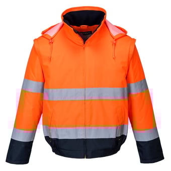 Picture of Portwest - Orange/Navy Essential 2-in-1 Jacket - PW-C464ONR