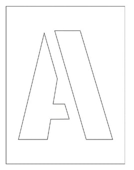 Picture of A-Z Letters Stencil Kit - 300mm - [SCXO-CI-9417]