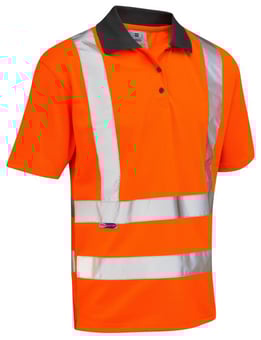 picture of Rockham - Orange Hi-Vis Coolviz Polo Shirt - LE-P02-O