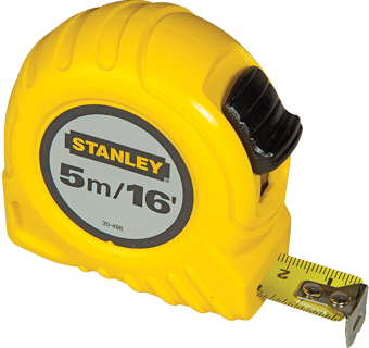 Picture of Stanley Tools - Pocket Tape 5m/16ft (Width 19mm) - [TB-STA030496] - (DISC-R)