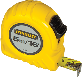 picture of Stanley Tools - Pocket Tape 5m/16ft (Width 19mm) - [TB-STA030496]