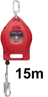 picture of Honeywell Miller - Falcon Block Galvanised Cable/Snap Hook Steel - 15m - [HW-1011746]